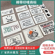 Handmade Bleaching Clothing Cartoon Trademark Label Women's Clothing Printing Male Accessories Ready
