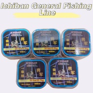 Tali Pancing Ichiban General Ichiban Fishing Line – Durable & Smooth Casting Fluorocarbon (20lbs to 