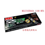 RK 525 Gold Black XRE 120L Oil Seal Chain MULTISTRADA 1100 MTS