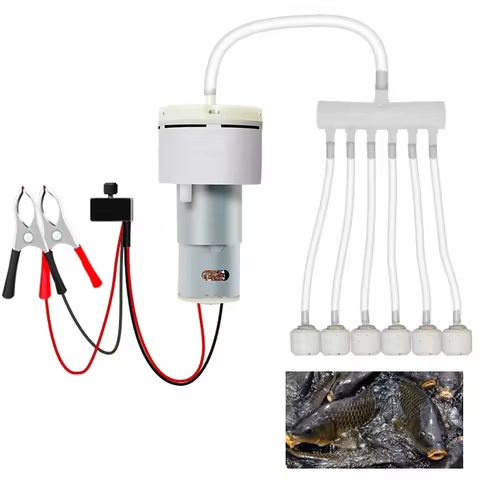 DC 12V Mini Air Pump Aquarium Aquarium Pump Water Oxygen Pumo Motor Adjustable PWM Volume Fishing Aq