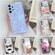 Case For Samsung Galaxy A32 A33 4G 5G Capa Clear Shockproof Protective Silicone Phone Back Cover Cartoon Pattern For Samsung A 32 A 33 Galaxy a32 a33 Bumper