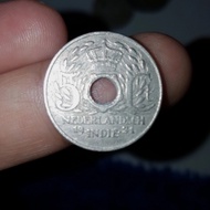 Uang kuno 5 cent Nederlandsch Indie tahun 1921