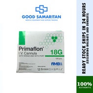 Can-Care or Primaflon IV Cannula 18G / 20G / 22G / 24G /26G (100 pieces per box)