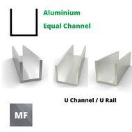 Aluminium U Channel Equal Channel Bar U Shape Bar Aluminium U Bar U Track (2ft 4ft 6ft 8ft)