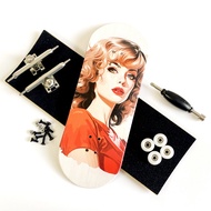 36mm Professional Fingerboard Set with Handmade Wooden Deck A2 Trucks CNC Wheels for Finger Skateboa