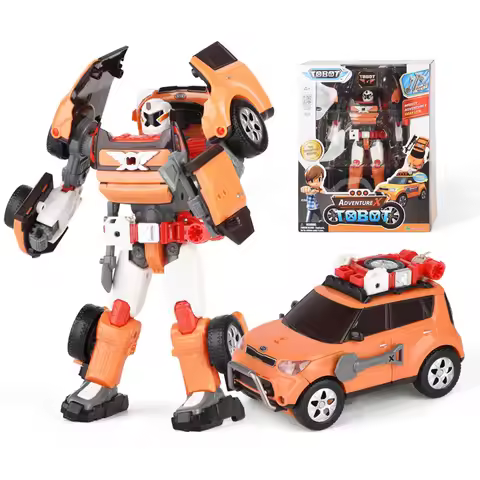 Big!!!Overseas Version Tobot Transformation Robot to Car Toys Korea Cartoon Brothers Anime Deformati