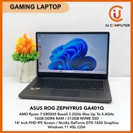 ASUS ROG ZEPHYRUS GA401Q-HHZ078TS GAMING AMD RYZEN 7 5800HS 16GB RAM 512GB NVME SSD GTX-1650 USED RE
