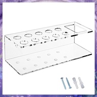 [P K A M] Dry Erase Marker Holder Clear Acrylic Marker Holder with Slots & Eraser Holder Pen Pencil 