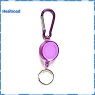 Retractable Ski Pass ID Card Badge Reel Holder Carabiner Recoil Key Chain Ring