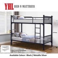 YHL Strong And Durable Single Metal Double Decker Bed Frame (Mattress Not Included)