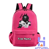 FUNDAMENTAL PAPER EDUCATION MISS CIRCLE CHILDREN'S BACKPACK FREE NAME