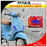 Stiker Lampu Sein Vespa LX / S 125/150 | Stiker Lampu Sein Vespa LX | Stiker Pelindung Lampu Sein V