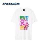 【SG seller】 Skechers Sailor Moon Women Knit Short Sleeve Tee - L220W106-0019