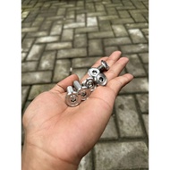 L-bolt slim stainless m10 coarse thread handmade 2cm 3cm 4cm 5cm slim model