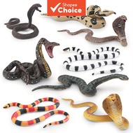 Wild Reptile Snake Figurines Realistic Cobra Python And Anaconda For Kids Learning Halloween