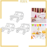 [Perfk] Tiered Cupcake Stand Wedding Cake Stand Snack Candy Dessert Cupcake Stand for