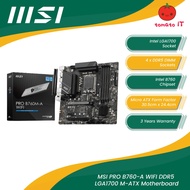 MSI Motherboard PRO B760M-A WIFI (LGA1700 | MATX)