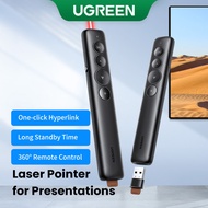 UGREEN Wireless Presenter Presentation Remote Clicker Laser Pointer 2.4GHz USB Powerpoint PPT Pen fo