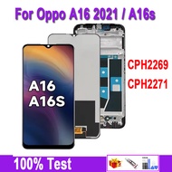6.52"Original LCD Display For Oppo A16 A16S CPH2269 CPH2271 LCD Display Touch Screen Display Replace