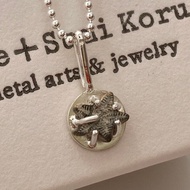 ◇Crinoid Stem Fossil ◇銀吊墜 ◇Pentacrinites 銀吊墜