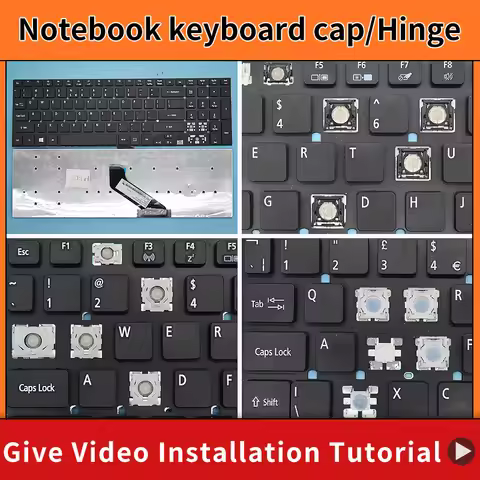 Replacement Keycap Key cap Hinge for Acer Aspire E5-521 E5-521G E5-511 E5-511G E5-571 E5-571G e5-571