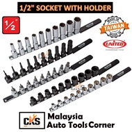 1/2" Socket Set With Holder Hexkey Spline Torx E-socket Impact Deep Socket Deep Socket 6point 12poin