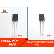 10 Transistors S8550 PNP - S8050 NPN - TO-92 - pin