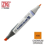 ZIG Kurecolor Twin WS - 406 Cadmium Orange - KC-3000N/406
