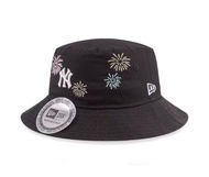 Topi New Era New York Fireworks Bucket Hat Black 100% Original Resmi