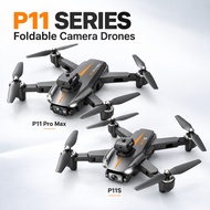 P11 Pro Max 8K HD Foldable Dual Camera Drone with App Live View Adjustable Camera and Remote Control