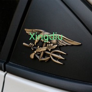 XD Car logo, 3D metal sticker, eagle badge logo, veteran bronze hood window, motorcycle design