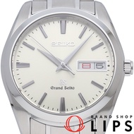 精工 Grand Grand Seiko星期日曆石英錶 37mm Heritage 系列 SBGT035/9F83-0AH0，附錶盒、保固卡，不鏽鋼材質，男士腕錶，銀色，拋光處理，成色極佳 [二手]