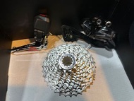 Shimano r7170 105 di2 12s 全新拆車件，槍手鮑魚油喉，前撥，波腳，餅172.5 5236，飛輪1130，實物如圖