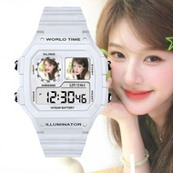 [Watch] Keluli Cute Zhao Lusi Support White Moonlight Simple Smart Electronic Watch Customized Durab
