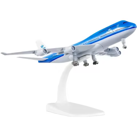 20cm Klm Royal Dutch 747 B747 Scale Airplanes Metal Model Plane Diecast 1/300 Airplane Models Collec