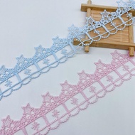 Polyester Hollow Out Applique Knitting Fabric - 4cm Width for Sewing Projects | On Sale JY