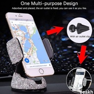 Premium Tempat Hp Mobil Holder Hp Suction Dashboard Tempel Kaca Bling Blink High Quality