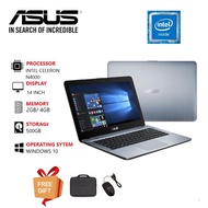 LAPTOP ASUS X441M INTEL CELERON N4000 RAM 4GB SSD 256 WIN 10