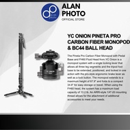 YC Onion PINETA Pro (MQPBC-16244) Carbon Fiber Monopod with Pedal Base and BC44