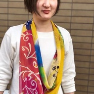 KAYANO USHIYAMA ×Ballett コラボスカーフ Easter 大判シフォン 正方形 日本製