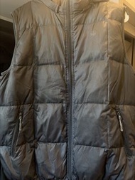 Leaveland 黑色連帽羽絨背心 XXL