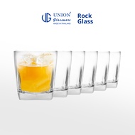 UNION GLASS Clear Glass Rock Glass Water, Juice, Soda, Liquor Glass 305ml | 10oz [Set of 6]