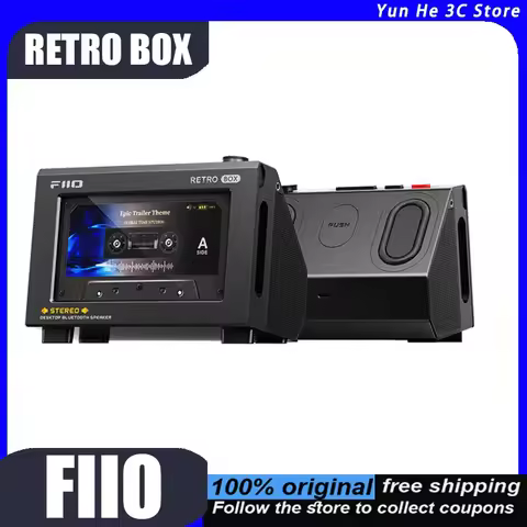 FiiO RETRO BOX Bluetooth Speaker LDAC Support Desktop Model Compatible with FiiO JM21 M21 and M33R2R