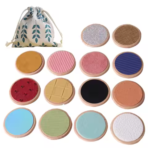 Kids Montessori Sensory Early Childhood Toys Tactile Board Matching Game Tactile Classification Colo