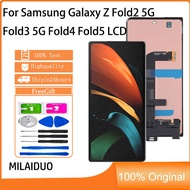 Original AMOLED Frong smalle screen For Samsung Galaxy Z Fold2 5G Z Fold3 5G Z Fold4 Z Fold5 LCD Dis