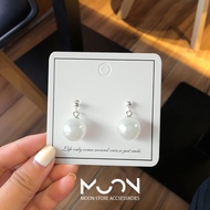 [HCM] Bông tai bạc ngọc trai cao cấp sang trọng phụ kiện trang sức style hàn quốc - moon store acc