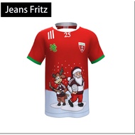 PRE ORDER-Gaelic Christmas Jersey- Football & Hurling, Maroon/ White