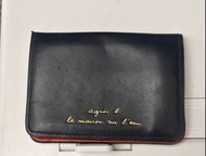 Agnes’s b Agnes b bcard holder 證件套 証件套 八達通套 octopus card holder black colour 95% new 100% real