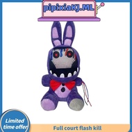 5Pcs Five Nights At Freddy's FNAF Freddy Fazbear Foxy Bonnie Chica Plush toys keychain Anime Plush p