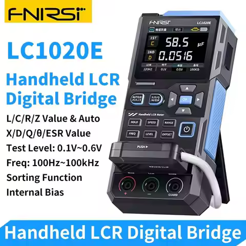 FNIRSI LC1020E High Precision Handheld Tool, 2.8" TFT LCD Display, Smart Component Identification, S